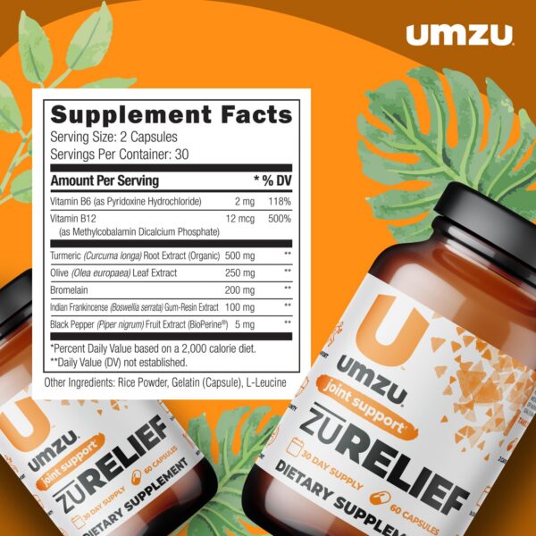 Suplemento UMZU para apoyar salud y movilidad articular