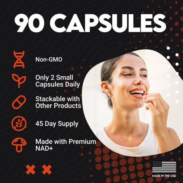 Suplemento UTOYA NAD 1500+ con ingredientes naturales para energía