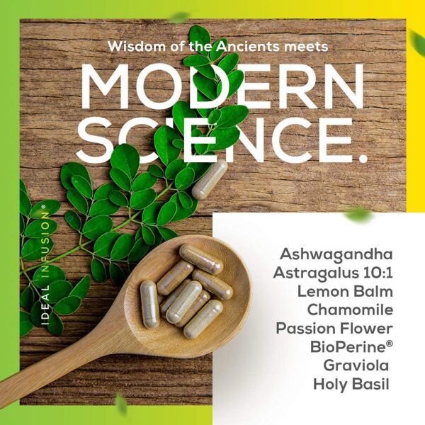 Suplemento vegan para bienestar y control de estrés Ideal Infusion