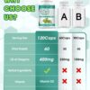 Suplemento vegano de aceite de orégano con ajo y saúco