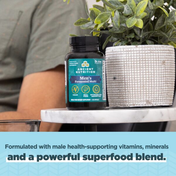Version 1.0.0 Suplemento vegano Ancient Nutrition multivitaminas hombres 60 ct