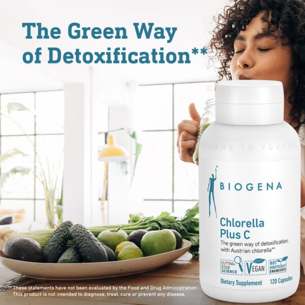 Suplemento vegano Biogena chlorella plus C