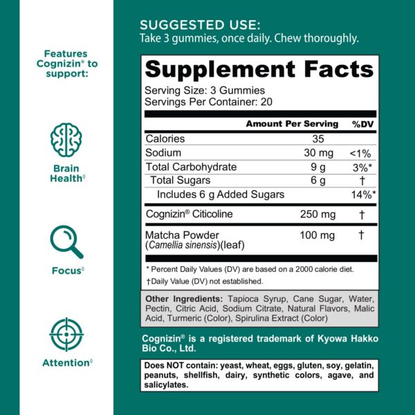 Suplemento vegano enfocado en energía y atención