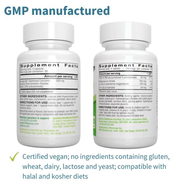 Suplemento vegano Igennus alta absorción para salud