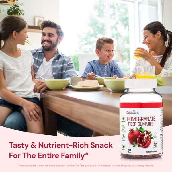 Suplemento vegano Pharmvista gomitas de granada y fibra
