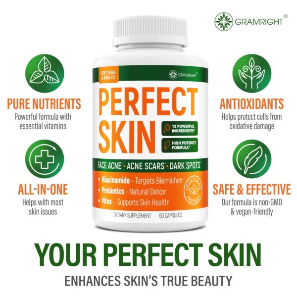 Suplemento vegano para piel saludable Perfect Skin