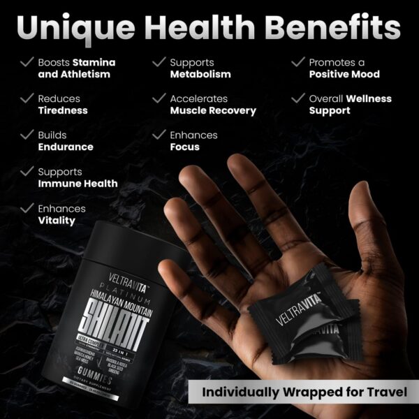 Suplemento vegano Shilajit con miel Manuka y hierbas premium