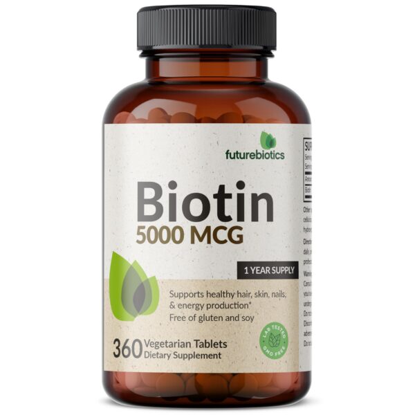 Suplemento vegano sin gluten para crecimiento capilar