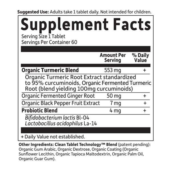 Suplemento vegetal cúrcuma de fuerza extra Garden of Life
