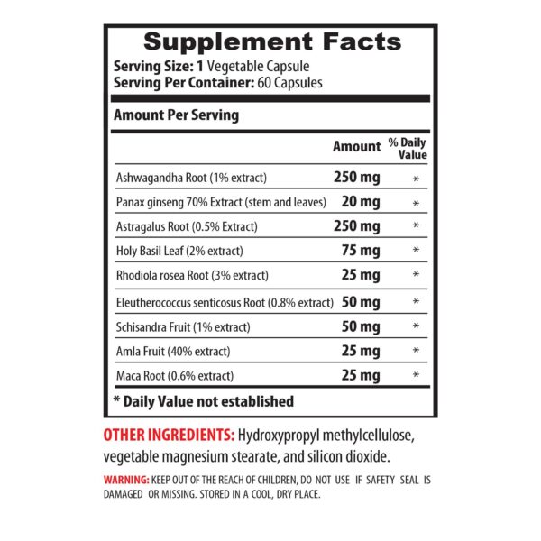 Version 1.0.0 Suplemento VIP para energía inmunidad y adaptación al estrés
