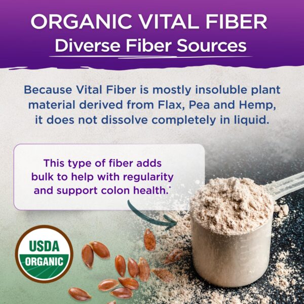 Suplemento Vital Fiber Vital Planet ingredientes naturales orgánicos