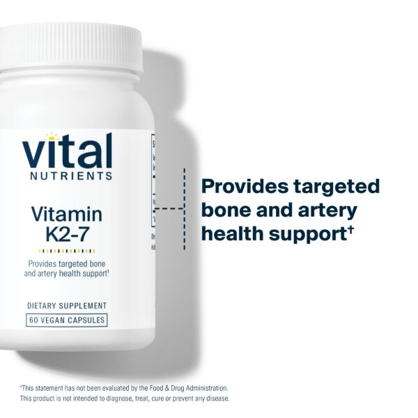 Suplemento vital nutrients vitamina k2-7 calidad certificada