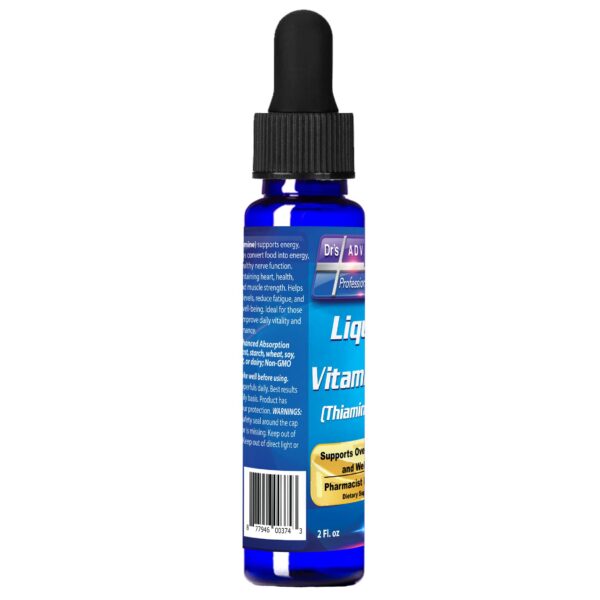 Suplemento vitamina b1 en gotas para soporte metabólico