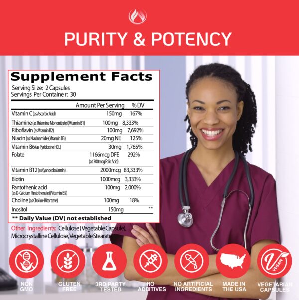 Version 1.0.0 Suplemento vitamina B12 complejo B THE ENCLARE NUTRITION envase