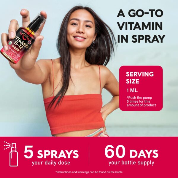 Suplemento vitamina b12 vegano orgánico para enfoque y función cerebral