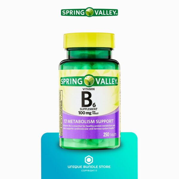 Suplemento vitamina b6 Spring Valley tablets 250 + organizador