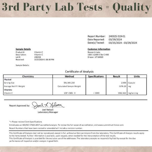 Suplemento vitamina C antioxidante LipoQuil-C para salud