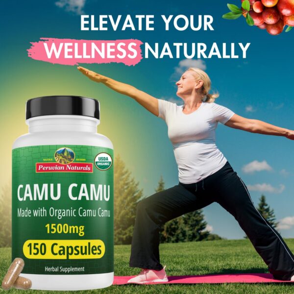 Suplemento vitamina C Camu Camu Peruvian Naturals 150 cápsulas