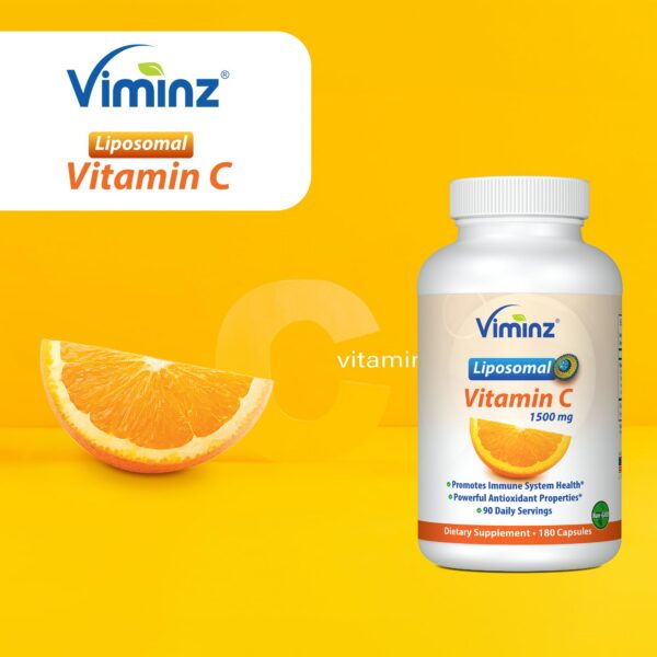 Suplemento Vitamina C USA con certificación GMP Viminz 180 cápsulas