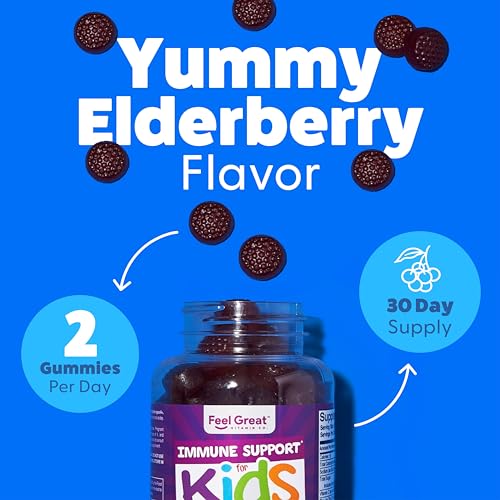 Suplemento de vitamina C zinc saúco Feel Great niños