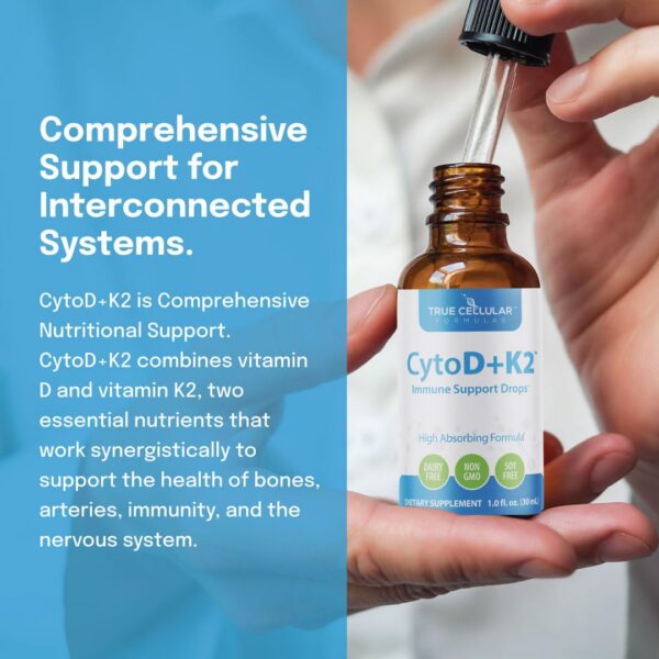Suplemento vitamina D y K2 para regulación inmunológica CytoD+K2