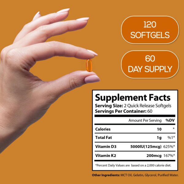 Version 1.0.0 Suplemento Vitamin D3 K2 para apoyo inmunológico