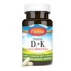 Suplemento vitamina D3 y K2 calidad certificada Carlson
