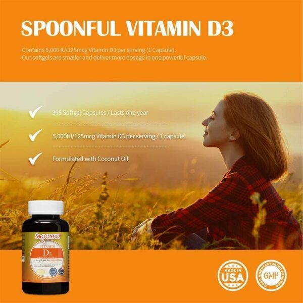 suplemento vitamina d3 spoonful 5000 iu con aceite de coco