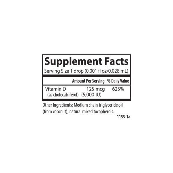 Suplemento con vitaminas d3 en gotas Carlson no tiene sabor ni OMG