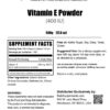 Suplemento vitamínico bulkSupplements vitamina e antioxidante