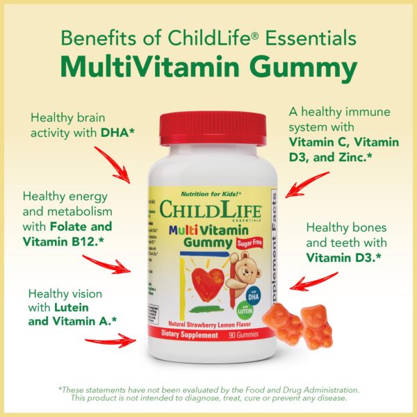 Suplemento vitamínico Childlife Essentials para niños 90 unidades