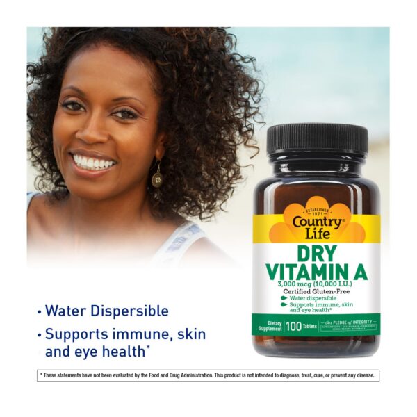 Suplemento vitaminico Country Life para piel y ojos