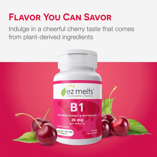 Suplemento vitamínico fácil disolución vitamina b1 EZ Melts