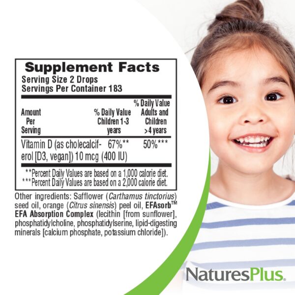Version 1.0.0 Suplemento vitamínico gotas vitamina d3 para niños naturesplus