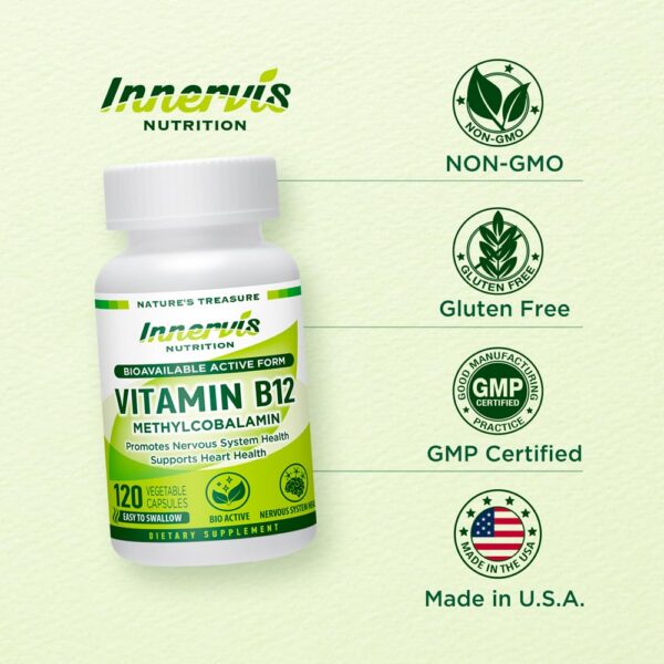 Version 1.0.0 Suplemento vitamínico INNERVISNUTRITION B12 metilcobalamina no GMO