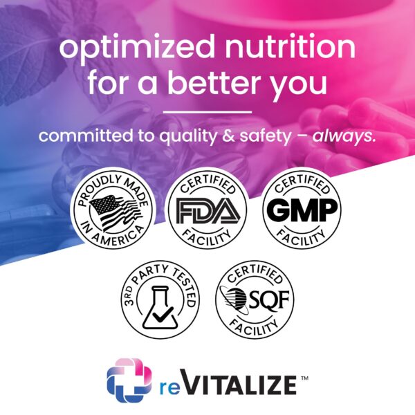 Version 1.0.0 Suplemento vitamínico REVITALIZE en cápsulas