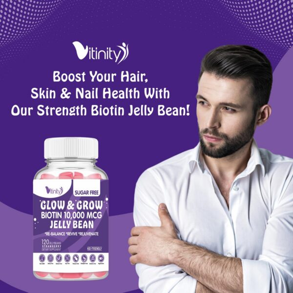 Suplemento vitamínico VITINITY Biotina para salud capilar