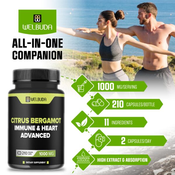Suplemento WELBUDA con 11 ingredientes naturales y cápsulas