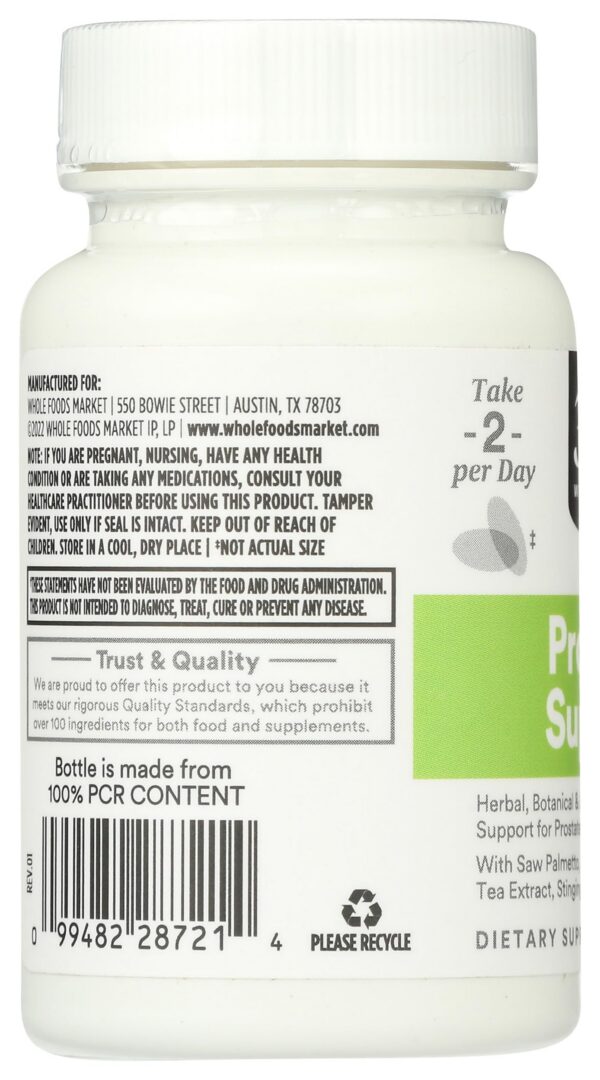 Suplemento Whole Foods Market visto desde arriba