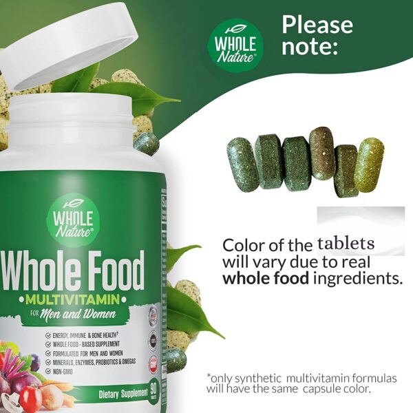 Suplemento Whole Nature multivitaminas para energía y claridad mental