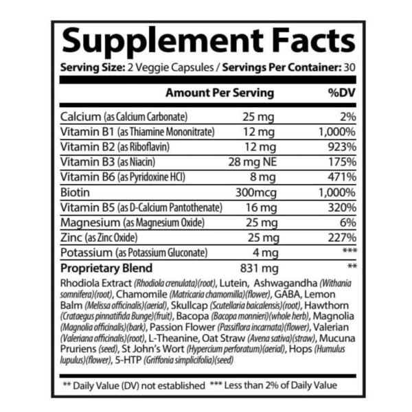 Suplementos naturales en cápsulas fáciles para estrés y sueño