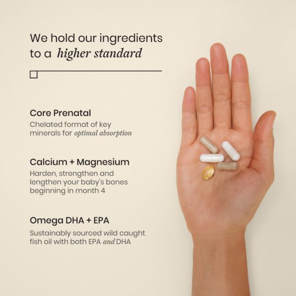 Suplementos prenatales completos Perelel para segundo trimestre