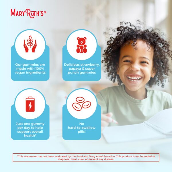 Suplementos vitaminas para niños MaryRuth Organics gomitas