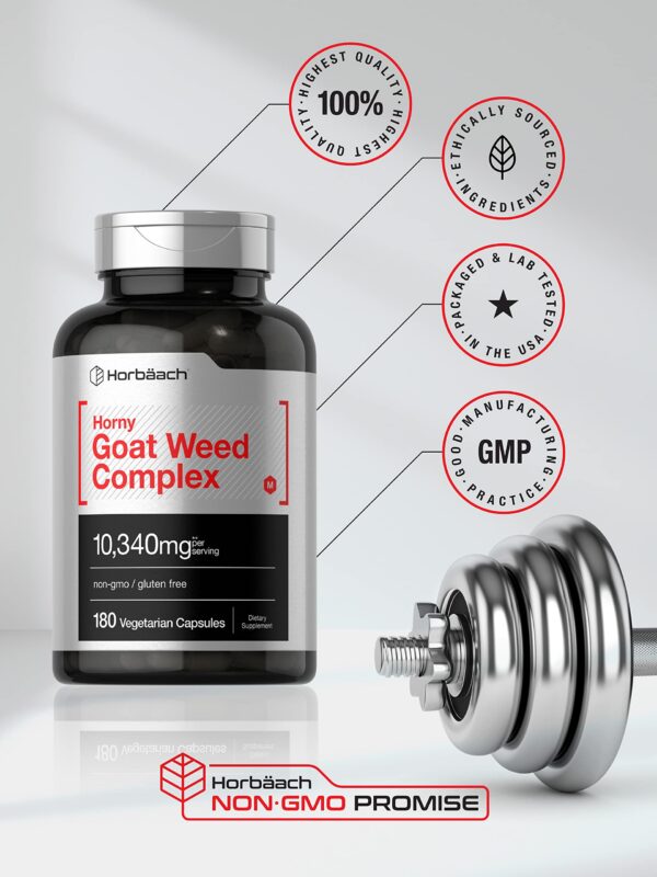 Supplement horned goat weed con L-Arginina sin OGM