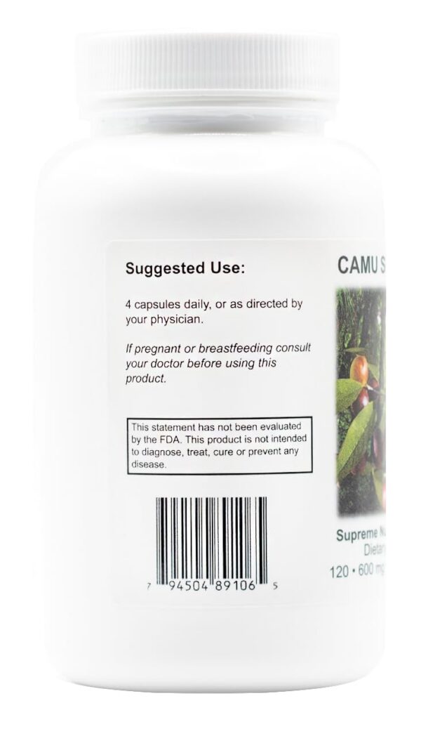 Lista de ingredientes de Camu Supreme