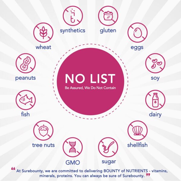 Surebounty suplemento probiótico femenino arándano prebióticos caja