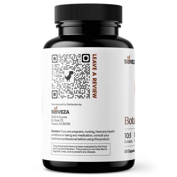 Detalle de etiqueta de Suveza Water Pills