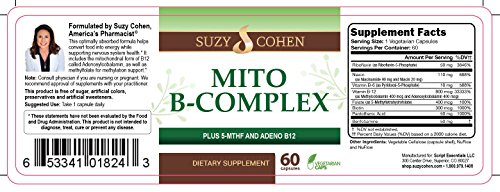Suzy Cohen producto Mito B Complex con vitamina B y biotina