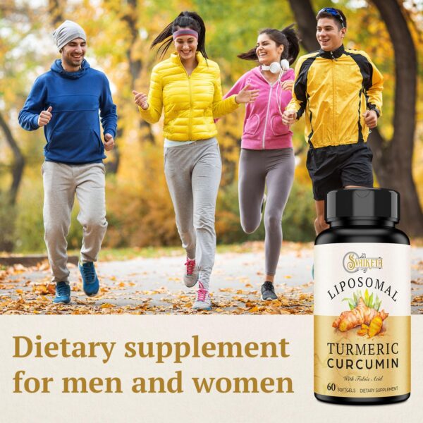 Svaiketa suplemento de cúrcuma con piperina para bienestar diario y antioxidante