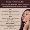 Mezcla de belleza y ingredientes